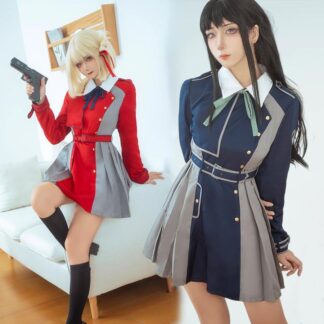 制服 ハロウィン コスプレ 衣装 リコリス リコイル 錦木千束と井ノ上たきな 長袖 アニメ コミケ Cosplay 学園祭 コスチューム 仮装 祭り