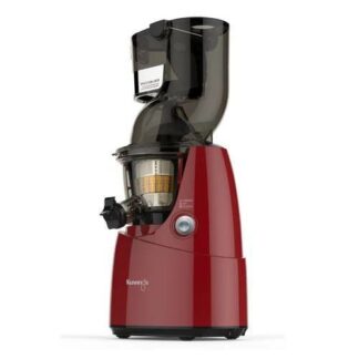 \クーポン配布/ クビンス ホールスロージューサー JSG-622-R レッド ジューサー ミキサー スロージューサー スムージー 低速搾汁 石臼方式 80mmワイド投入口 コールドプレスジューサー