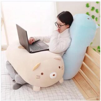 すみっコぐらし 抱きまくら しろくま とんかつ ねこ 布団 まくら 寝具 キャラクター抱き枕 柔らかい触感 癒しグッズ インテリアにも最適のかわいいデザイン抱き枕 ふわふわ素材