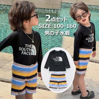 ベビー水着 100 110 120 130 140 150 160子供 みずぎ 上下セット 長袖 ス クール水着 可愛い 水遊び おしゃれ セットアップ 男の子 キッズ水着 男児 スポーツウエア