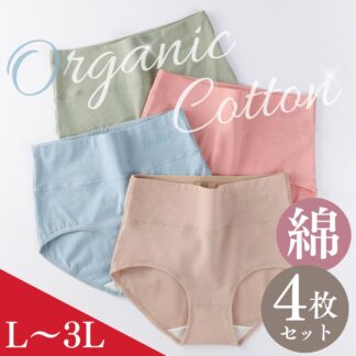 \1000円ポッキリ◆在庫限り/綿ショーツ レディース 綿パンツ クロッチ綿100% ハイウエストショーツ 深ばき 深履き お腹すっぽり 鼠径部 締め付けない 大きいサイズ LL 温活 防寒 保