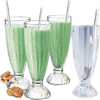 ミルク シェーク グラス 健康 環境に優しい クリア 透明 ガラス 耐久性 食器洗い機使用可能 スムージー ミルクセーキ デザート アイスクリーム ルートビアフロート シンプル おしゃれ プレ