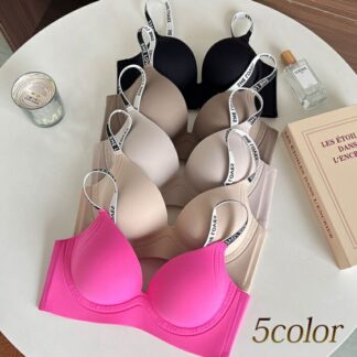 ブラジャー プッシュアップブラ ノンワイヤー シームレス 立体カップ カップ一体型 通気性 セクシー かわいい 人気 伸縮性