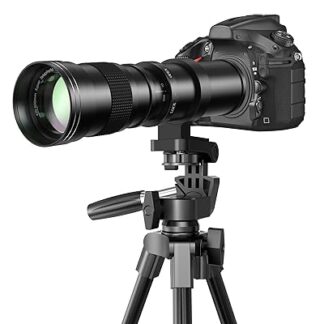 望遠レンズ420-800mm f 8.3 対応ニコンF-mount マニュアルズーム望遠レンズ + T-マウント対応ニコンD5500 D3300 D3200 D3400 D7200 D75