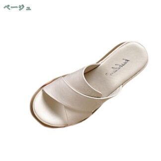 レディース ウェッジソール ミュールサンダル 7cm ヒール 厚底 厚底サンダル オープントゥ サボ スリッパ クッションインソール 歩きやすい 可愛い 耐摩耗性 春 夏 通学 おしゃれ ハイヒ