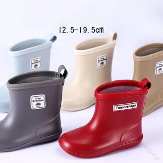 キッズ レインブーツ 12.5cm～19.5cm 子供用 ベビー ジュニア 長靴 レインシューズ スタンプル 入園準備に最適 男の子 両用 子供長靴 女の子