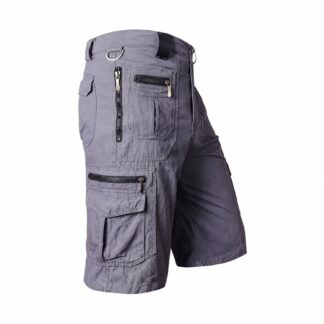 カーゴパンツ メンズ ハーフパンツ 七分丈 ショート ミリタリー ワーク ゆったり ワイド 多機能ポケット ジッパー アウトドア 登山 作業着 大きいサイズ カジュアル