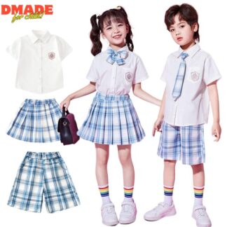 キッズ ダンス 衣装 卒業式 セットアップ HIPHOP 子供服 半袖 学生 制服 ダンス衣装 ヒップホップ 女の子 男の子 JK 上下 韓国ジュニア ダンスウェア ショートパ 白シャツ