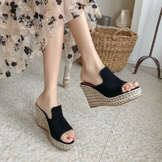 ウェッジソール 厚底 サンダル 個性的 春 夏 レディース ボリューム 美脚 脚長 厚手 かわいい 大人可愛い きれいめ シンプル カジュアル 上品 おしゃれ エレガント モード 無地 22.
