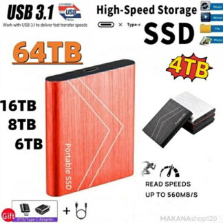 SSD 1TB 外付 ポータブルSSD 外付けハードディス USB-A USB-C両対応 500GB 超薄型ポータブル ハードディスク 2TB USB3.1 対応 スマホ互換可 耐衝撃 Type-C
