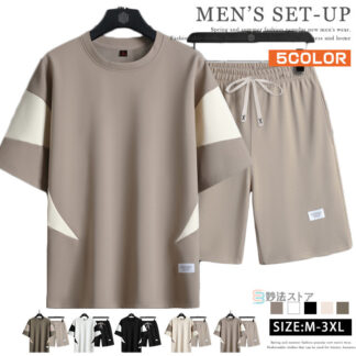セットアップ メンズ 半袖 ジャージ 上下 Tシャツ ハーフパンツ セット 上下セット おしゃれ ジャージ上下セット スポーツウェア ダンス ルームウェア レディース ウォーキング