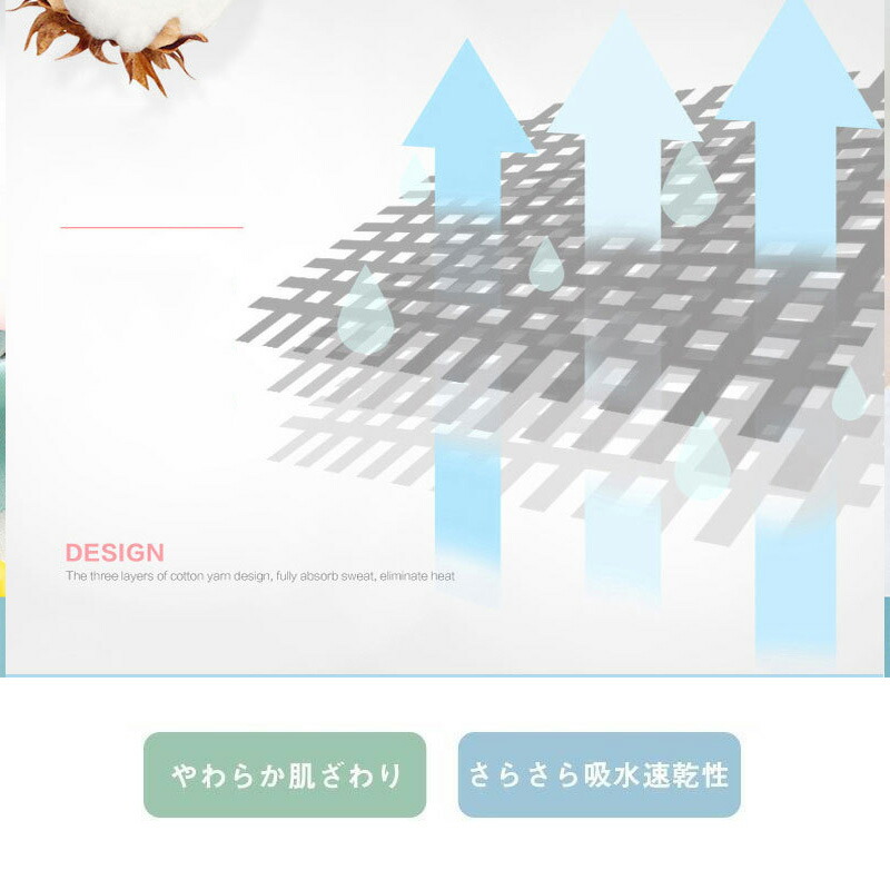 6重 ガーゼケット タオルケット 綿100% セミシングル 120×150cm 夏 コットン 洗える お昼寝 ブランケットひざ掛け 肩掛け お昼寝ケット ベビーケット - 画像 (7)