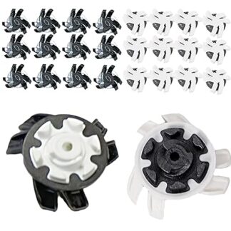 ゴルフスパイク鋲 24個セット スパイク フットジョイ スパイク鋲 交換 ゴルフシューズ 交換用スパイク鋲 衝撃吸収 滑り止め 付け替え 簡単脱着 クリケットシューズにも適用可能 固定