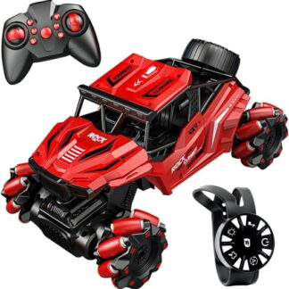 iKing ラジコンカー 水陸両用 ラジコン オフロード 車 RCカー スプレー機能付き 2.4GHz リモコン 自動モード ドリフトラジコン 屋内屋外 子供用 ギフト 音楽機能