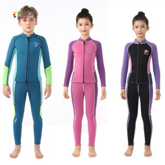 ウェットスーツ 子供 2.5mm 上下 セットアップ キッズ 子供用 水着 男の子 女の子 防寒 保温 水遊び 日焼け止め サーフィン ダイビングスーツ マリンスポーツ 水泳