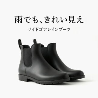 レインブーツ レディース レインシューズ ショート 防水 サイドゴア チェルシーブーツ 軽量 滑り止め 22.5cm～26.5cm 厚底 履きやすい 痛くない 蒸れにくい 通学 おしゃれ 雨靴 通勤