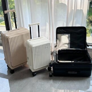 スーツケース 片面開き フロントオープン キャリーケース S 拡張機能 機内持ち込み対応フルウィッグ Mサイズ