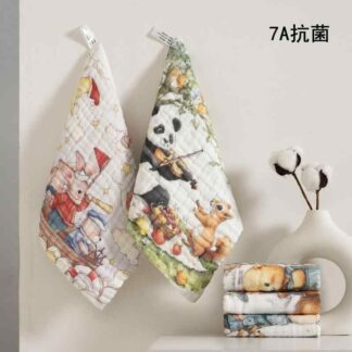 ベビー 赤ちゃん ガーゼハンカチ ミニタオル 沐浴布 新生児 30×30cm 綿100% 抗菌 よだれ拭き