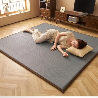 籐編み カーペット 畳用 夏用ラグ 涼しい フロアマット 寝ござ 折畳み式 軽量 防臭 防カビ 滑り止め プレイマット 汚れにくい 200x220cm ベッドサイド バルコニー用 室内 廊下 和