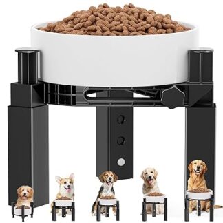 犬用食器スタンド 昇降式ペットボウルスタンド 高さ5段階調節全犬種対応 ペットグッズ その他 中型ペット