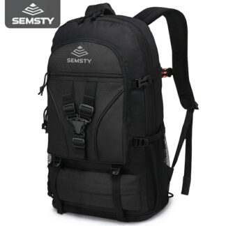 登山バッグ 防水 バックパック 大容量 リュックサック ハイキングバックパック 40L+10L 拡張可能なトラベルバックパック 17インチPC ビジネスリュック 軽量 通勤 旅行 釣り リュック