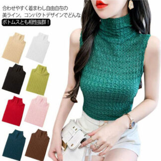 レースノースリーブ インナー UVカット レース 紫外線対策 カットソー 薄手 ハイネックtシャツ ハイネック タンクトップ レディース 綿 シアートップス タートルネック 春 夏 首 透け感