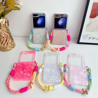 galaxy z flip8 ケース ストラップ おしゃれ ギャラクシーzフリップ8 flip7 flip6 韓国 ギャラ ギャラクシーzフリップ7