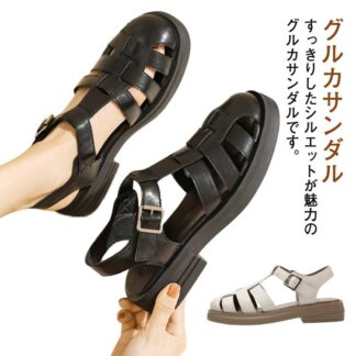レディース グルカサンダル ストラップ 柔らかい フラットサンダル サンダル ローヒール メッシュ カジュアル 編み込みサンダル 歩きやすい メッシュサンダル お洒落 疲れにくい 厚底