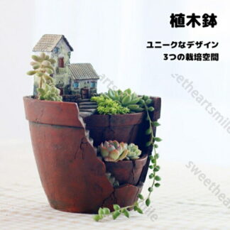 植木鉢 プランター 多肉 苔 コケリウム 苔リウム 箱庭 鉢 可愛い サボテン 多肉植物 寄せ植え 置物 インテリア かわいい 樹脂 テラリウム 容器 卓上 グッズ 雑貨 筆筒 ガーデニング
