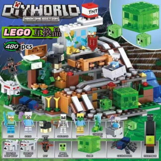 レゴ ブロック 互換 ミニフィグ 25体 山の洞窟 マインクラフト風 山の洞窟セット LEGO互換品 子供 おもちゃ キッズ 子ども 知育玩具 組み立て セット 480pcs ミニフィギュア