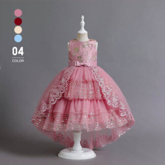 ドレス 子供ドレス ひな祭り 子供服 キッズドレス キッズ フォーマル 結婚式 発表会 ピアノ発表会 子どもドレス フォーマルドレス ア刺繍 花柄 レース パーティージュニ
