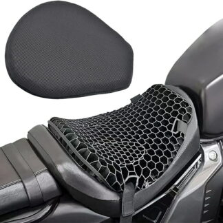 バイクシートクッションゲルクッション 尻痛み 腰痛み解消 オールシーズン使用可能 衝撃吸収 3Dメッシュシートてバイクシートクッション