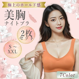 ナイトブラ 2枚セット 育乳 ノンワイヤー 夜用ブラ シームレス ブラジャー 快適 30代 40代 50代 ヨガ 日中 1日中 スポーツブラ