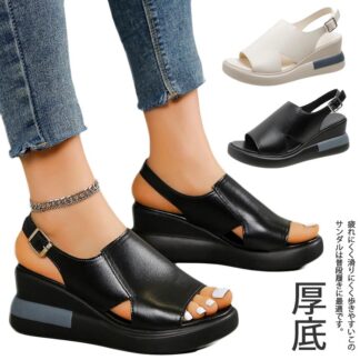 サンダル 春 オフィスサンダル 厚底サンダル 美脚 コンフォート 疲れにくい 夏用 厚底 靴 ベージュ 黒 レディース ナースサンダル シューズ つっかけ 歩きやすい おしゃれ ヒール