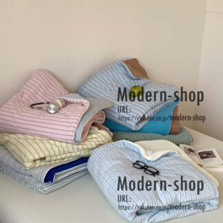 夏用掛け布団 夏布団 寝具 ストライプ柄 シングル ダブル 接触冷感 肌掛け布団 1点 単品 おしゃれ タオルケット ブランケット かけふとん 薄い布団 肌布団 薄さ 清潔キルトケット
