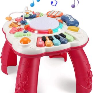 ミュージカルテーブルおもちゃ アクティビティテーブルのおもちゃを学び ピアノ おもちゃ おしゃべり電話 誕生日 プレゼン 知育おもちゃ