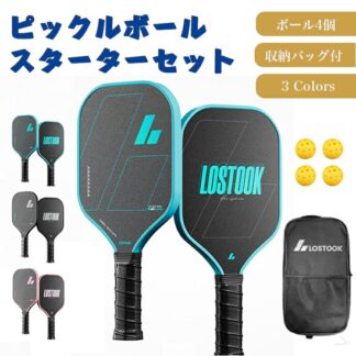 ピックルボール セット パドル ラケット×2個 ボール×4個 収納 バッグ付き 軽量 耐久性 練習用 スポーツ トレーニング フィットネス アウトドア 初心者 家族 カップル レジャー