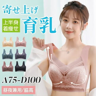 大きいサイズ 育乳 レース ブラジャー 育乳ブラ 自胸 脇高ブラ 脇肉 谷間 涼しげ 痛くない ブラ おやすみブラ ノンワイヤー 横流れ防止 夜 おうち時間 補正下着