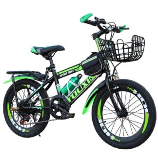 子供用自転車調節可能なシート 18 20 22 24 インチ 男の子女の子 キッズバイクスポーツ カゴ付き 付きキック スタンド ブレーキ バスケット フェンダー ハンド