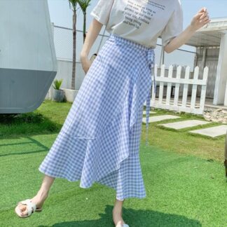 レディース ラップスカート スカート ボトムス ミモレ丈 ストレート フリル リボン ウエストリボン 切り替えデザイン ハイウエスト 薄手 かわいい 大人可愛い シンプル カジュアル 大人 きれいめ