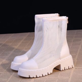 ブーツサンダル レディース シューズ ヒール6cm ブーツ サマーブーツ スプリングブーツ 夏春ブーツ 美脚サンダル シースルー アンクルブーティ