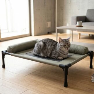 ペットべッド ペットコット 夏用 メッシュ 高床式 犬用ベッド 猫用ベッド ペット ベッド 犬 猫 クッション 中型犬 軽量 簡単組立 小型犬