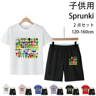 半袖 キッズ 綿 誕生日用品 子供服 T-shirt 120cm -160cm ハロウィンクリ 感謝祭の日 トップス 春 新作 家族服ー 女の子 2025 ショートパンツ 半袖Tシャツ 2点セ