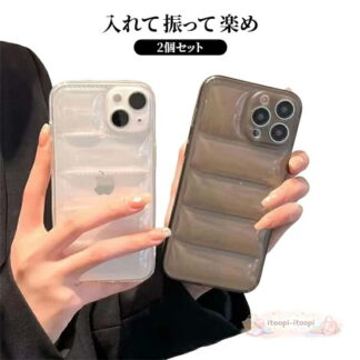 14 ぷっくり ぷくぷくケース 5段 立体シール ケース plus 13 15 入れ iPhone16 カバー Pro iPhone Max ぽこぽこ デコケース おはじきシール 17
