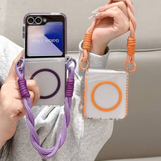 galaxy z flip6 ケース magsafe ストラップ ギャラクシーzフリップ6 flip5 クリア ギャラクシーzフリップ 5 fli おしゃれ