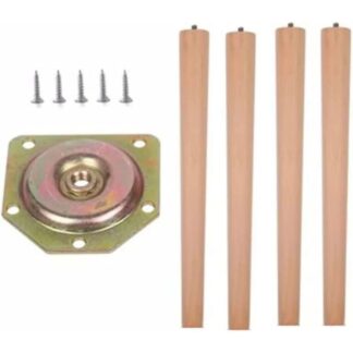 無垢材の家具脚木製の脚 木製家具の脚テーブル脚 丸棒 固定脚 4本セット 10cm~70cmテーブル 椅子 ベッド キャビネットの足上げ ソファー