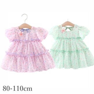 ベビー服 女の子 ワンピース 夏服 半袖 80 90 キッズ おしゃれ 夏 子供服 ドレス 通園 100 110 可愛い