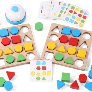 形と色を形合わせ ボードゲーム 型はめ パズル 木のおもちゃ モンテッソーリ 教具 知育玩具 テーブルゲーム 積み木 ブロック 子ども 子供 男の子 女の子 誕生日 プレゼント ギフト リ