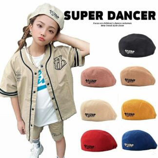 帽子 ハンチング 帽 ヒップホップ ロック ダンス 衣装 ポップ キッズ 大人 髪型 ファッション 白 黒 黄色 赤 ベージュ ピンク 青
