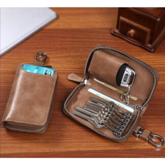 キーケース PU革 メンズ スマートキー おしゃれ コンパクト プレゼント ダブル 鍵 シンプルおしゃれ ペア